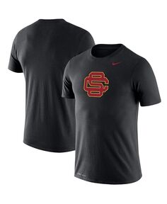 Мужская черная футболка с логотипом USC Trojans School Legend Performance Nike