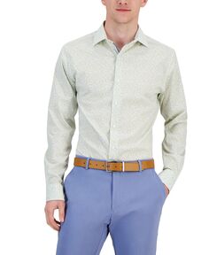 Мужская классическая рубашка приталенного кроя с цветочным принтом Bar III