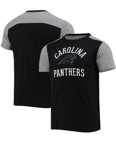 Мужская черно-серая футболка Carolina Panthers Field Goal Slub Majestic