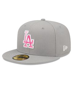 Мужская серая бейсболка Los Angeles Dodgers 2022 ко Дню матери 59Fifty. New Era