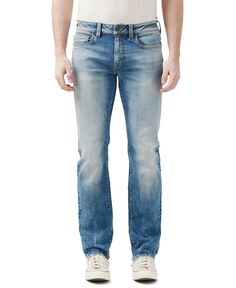 Мужские прямые джинсы с шестью прожилками и контрастами Buffalo David Bitton
