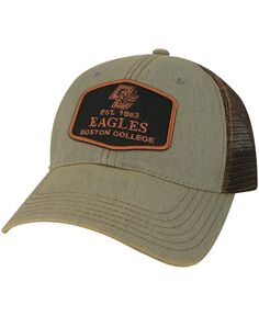 Мужская серая кепка Boston College Eagles Practice Old Favorite Trucker Snapback Legacy Athletic