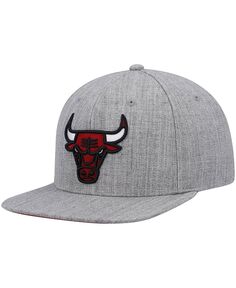 Мужская серая кепка Chicago Bulls 2.0 Snapback с меланжевым рисунком Mitchell &amp; Ness