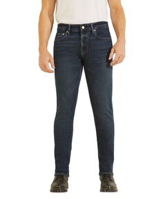 Мужские узкие зауженные темные джинсы GUESS
