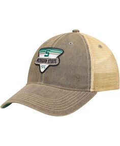 Мужская серая кепка Michigan State Spartans Legacy Point Old Favorite Trucker Snapback Legacy Athletic