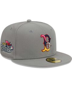 Мужская серая приталенная шляпа Boston Red Sox Color Pack 59FIFTY New Era