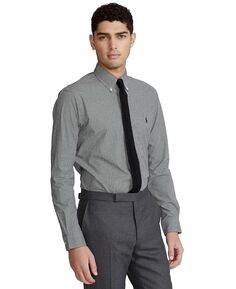 Мужская рубашка из эластичного поплина приталенного кроя в полоску Polo Ralph Lauren