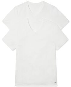 Мужские 2-комп. Рубашка Dri-FIT Essential из хлопка стрейч с V-образным вырезом Nike