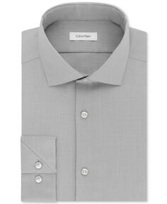 Мужская классическая рубашка узкого кроя без утюга STEEL для выступлений Calvin Klein