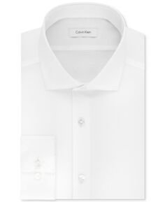 Мужская классическая рубашка узкого кроя без утюга STEEL для выступлений Calvin Klein