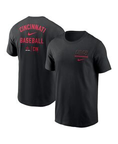 Мужская черная двойная футболка Cincinnati Reds 2023 City Connect Nike