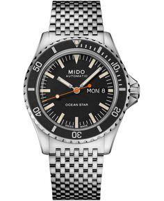 Мужские швейцарские автоматические часы Ocean Star Tribute 75th Anniversary с браслетом из нержавеющей стали, 41 мм Mido