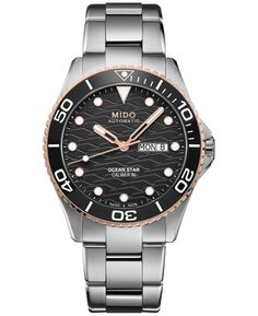 Швейцарские автоматические часы унисекс Ocean Star 200 с браслетом из нержавеющей стали, 44 мм Mido