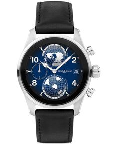 Мужские умные часы Summit 3 с черным кожаным ремешком, 42 мм Montblanc