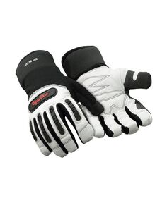 Белые кожаные перчатки с утеплителем из трикотажного наполнителя RefrigiWear