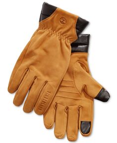 Мужские кожаные перчатки из нубука Timberland