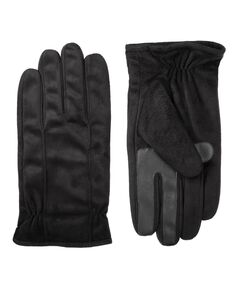 Мужские перчатки с водоотталкивающей подкладкой и застежками сзади Isotoner Signature