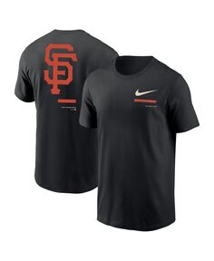 Мужская черная футболка через плечо San Francisco Giants Nike
