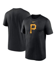 Мужская черная футболка с логотипом Pittsburgh Pirates New Legend Nike