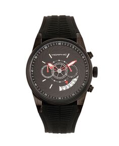 Кварцевые часы M72 Series, MPH7205, черные силиконовые часы с хронографом, 43 мм Morphic