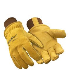 Теплые изолированные кожаные перчатки с флисовой подкладкой и волокнистым наполнителем RefrigiWear
