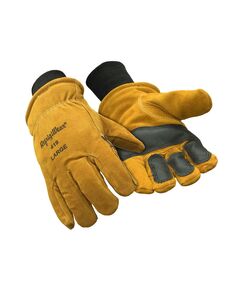 Теплые кожаные рабочие перчатки с двойной изоляцией и абразивными подушечками RefrigiWear