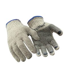 Теплые рабочие перчатки из ПВХ в горошек из тряпичной шерсти (упаковка из 12 пар) RefrigiWear