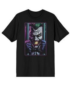 Мужская черная футболка с изображением Бэтмена и Джокера Bioworld
