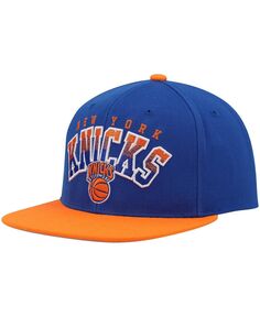 Мужская сине-оранжевая кепка Snapback New York Knicks с градиентом и надписью Mitchell &amp; Ness