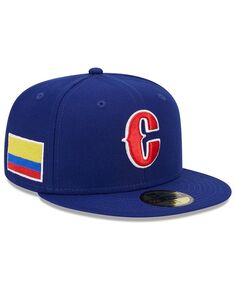 Мужская синяя бейсболка Colombia 2023 World Baseball Classic 59FIFTY приталенная кепка New Era