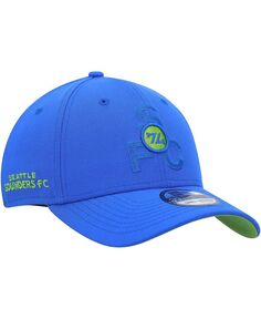 Мужская синяя кепка Seattle Sounders FC Kick Off 39THIRTY Flex. New Era