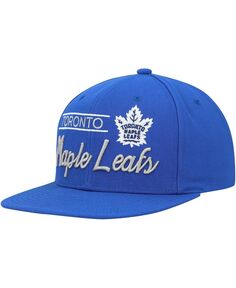 Мужская синяя кепка в стиле ретро Toronto Maple Leafs с замком Snapback Mitchell &amp; Ness