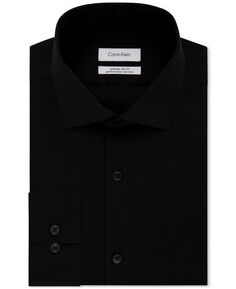 Мужская классическая рубашка очень узкого кроя без утюга с узором «в елочку» Calvin Klein