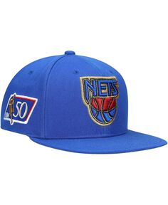 Мужская синяя кепка Snapback к 50-летию New Jersey Nets Mitchell &amp; Ness