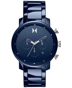 Мужские часы Chrono Blue с керамическим браслетом 47 мм MVMT