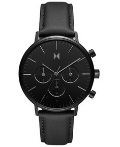 Мужские кварцевые кожаные часы Legacy, черные, 42 мм MVMT