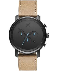 Мужские часы Chrono Sandstone с кожаным ремешком, 45 мм MVMT