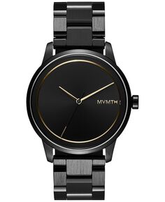 Мужские профильные часы с черным браслетом из нержавеющей стали, 44 мм MVMT