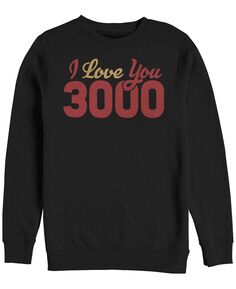 Мужская футболка Marvel Avengers Endgame с надписью «I Love You 3000», флис с круглым вырезом Fifth Sun