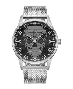 Мужские часы Rissington Collection серебристого цвета с сеткой из нержавеющей стали, 45 мм Police