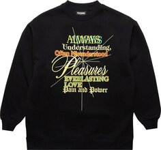 Толстовка Pleasures Faith Crewneck Sweatshirt &apos;Black&apos;, черный