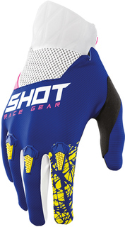 Детские перчатки Shot Devo Storm с логотипом, синий
