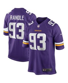 Мужская футболка john randle purple minnesota vikings game для пенсионеров Nike, фиолетовый