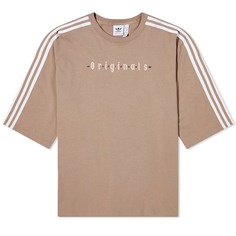 Футболка Adidas Oversized, бежевый