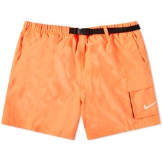Короткие волейбольные шорты 5 дюймов с поясом Nike Swim