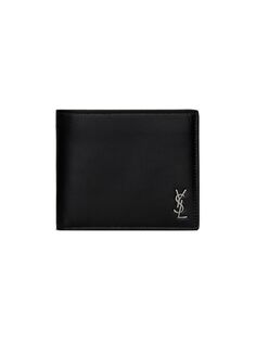 Бумажник Monogram East/West Bifold Saint Laurent, неро