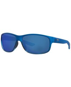 Поляризованные солнцезащитные очки унисекс, Kaiwi Channel 62 Maui Jim, синий