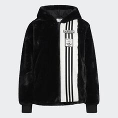 Куртка Adidas Adibreak Fur, черный/белый