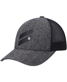 Мужская черная кепка Icon Slash Trucker Snapback с утепленным рисунком Hurley