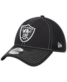 Мужская черная кепка Las Vegas Raiders Team Neo Pop 39THIRTY Flex Hat New Era